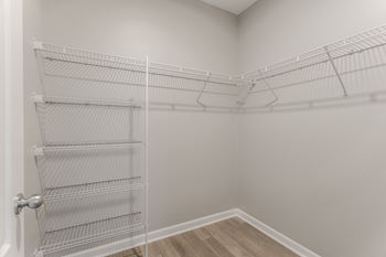 Spacious walk in closets